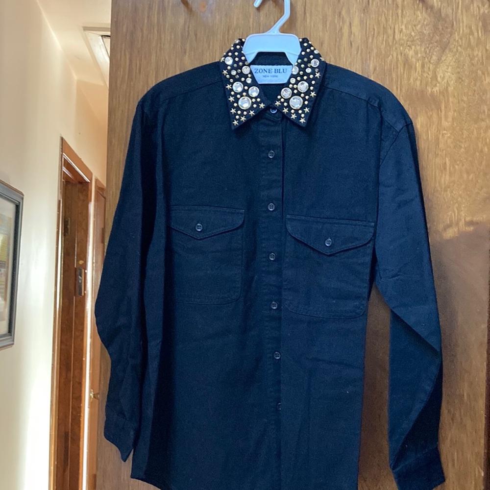 Brand new long sleeve denim shirt